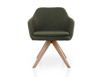 PREMIERE SPIDER - Trestle-based fabric chair with armrests by 5A Design - view 3